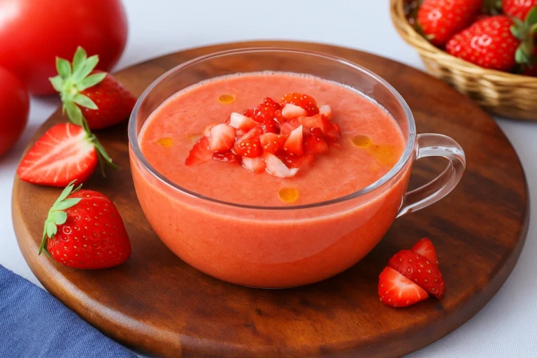 Receta de gazpacho de fresas