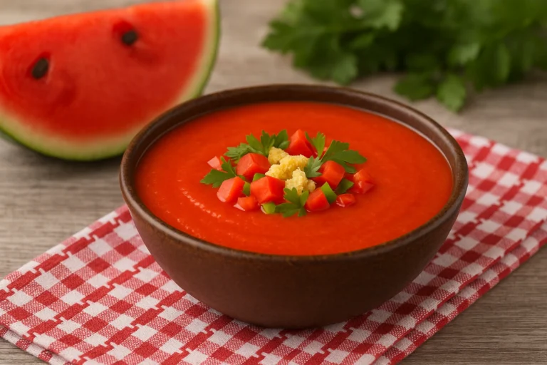 Receta de gazpacho de sandia