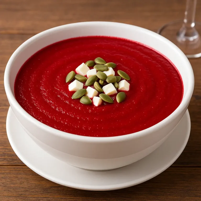 Receta de gazpacho de remolacha